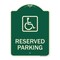 Signmission Reserved Parking HandicappedBlue Heavy-Gauge Aluminum Architectural Sign, 24" x 18", G-1824-23158 A-DES-G-1824-23158 - alternate 1